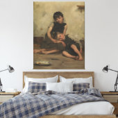 "Orphans" by Thomas Kennington (1885) - London, UK キャンバスプリント (インサイチュ (寝室))