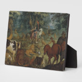 Orpheus 魅力的 the Beastes (油on panel) フォトプラーク (側面)