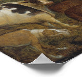 Orpheus 魅力的 the Beastes (油on panel) ポスター (角)