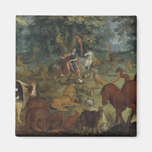 Orpheus 魅力的 the Beastes (油on panel) マグネット (正面)