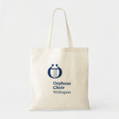 Orpheus Choir Wellington Tote Bags – 青いロゴ トートバッグ (正面)