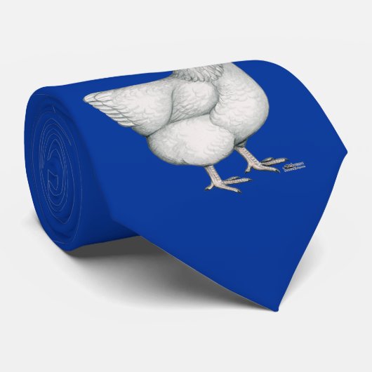 Orpingtonの白の雌鶏 ネクタイ (ロール)