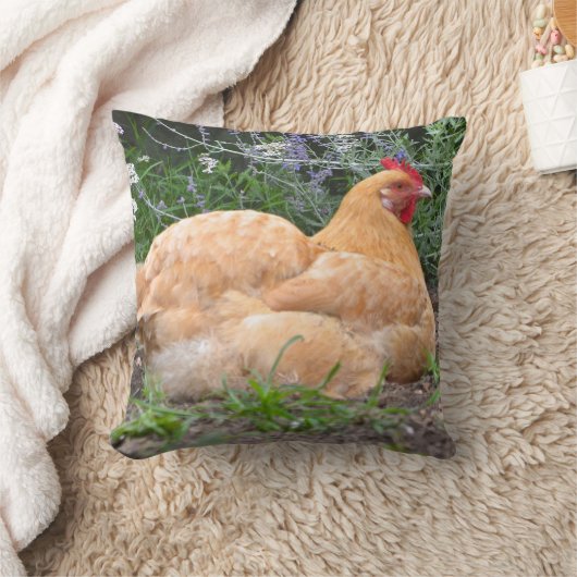 Orpingtonの鶏の枕 クッション (ブランケット)