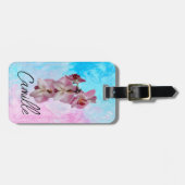 Orquídea, belleza en cada viaje, personalizado ラゲッジタグ (正面横)