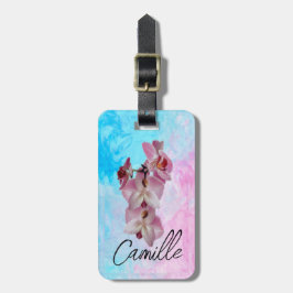 Orquídea, belleza en cada viaje, personalizado ラゲッジタグ