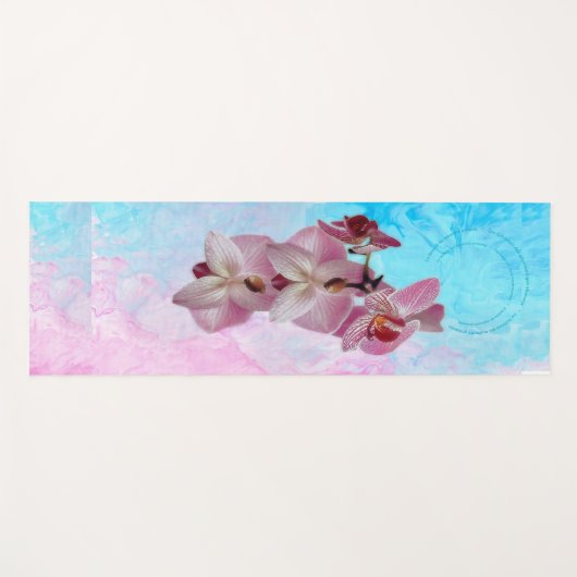 Orquídea-mindfulnesLa belleza del momento presente ヨガマット (正面(横))