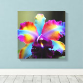  Orquideas colorida キャンバスプリント (インサイチュ (ウッドフロア))