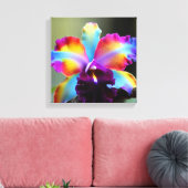  Orquideas colorida キャンバスプリント (インサイチュ (リビング))