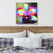  Orquideas colorida キャンバスプリント (インサイチュ (寝室))