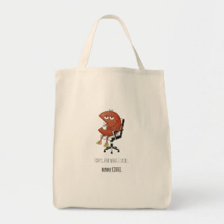 orry For What I Said Coffee Addict Canvas Tote トートバッグ