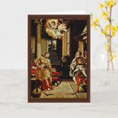 Orsi Lelio (Be)による聖セシリアと聖カノコソウ カード (黄色い花)