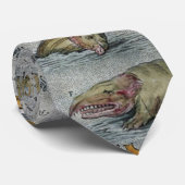 Orteliusの地図の海モンスターのタイ ネクタイ (ロール)