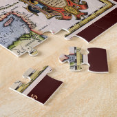 Ortelius' 1595ヨーロッパの地図ジグソーパズル ジグソーパズル (側面)