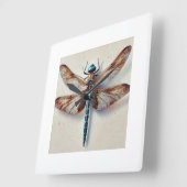 Orthetrum dragonfly 171024IREF213 - Watercolor スクエア壁時計 (傾斜)