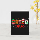 Ortho Nurse Christmas Shirt Nurse Xmas Party Cna N カード (黄色い花)