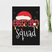 Ortho Squad Plaid Fun Christmas Orthopedics Crew X カード (正面)