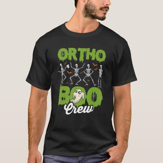 Ortho Squad Spooky Ortho Orthopedic Halloween Boo  Tシャツ (正面)