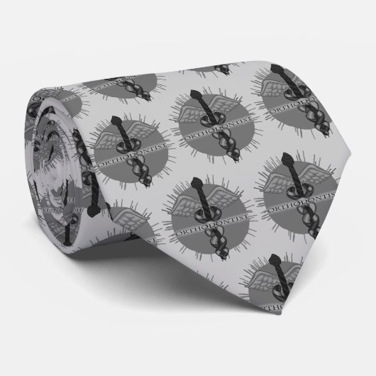 Orthodontist caduceus ネクタイ (ロール)