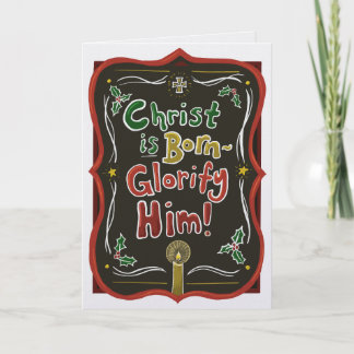Orthodox Christian greeting card Christ Is Risen カード
