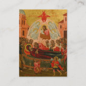 Orthodox Christian Memory Eternal Prayer Card プレイスカード (正面)