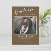 Orthodox Christian Simple Rustic Graduation Party  招待状 (スタンド正面)