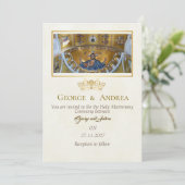 Orthodox Christian wedding invitation 招待状 (スタンド正面)