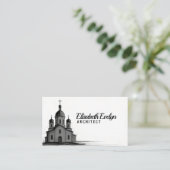 Orthodox Church Sketch on White Background 名刺 (スタンド正面)