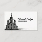 Orthodox Church Sketch on White Background 名刺 (正面)