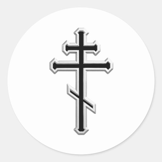 Orthodox cross ラウンドシール (正面)