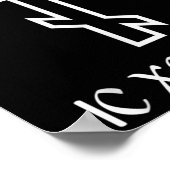 Orthodox Cross Ic Xc Nika Funny Jesus Christian Gi ポスター (角)