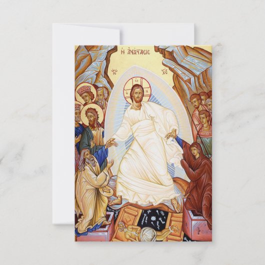 Orthodox Resurrection Holy Card サンキューカード (正面)