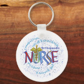 Orthopedic Nurse Motto custom name キーホルダー (正面)