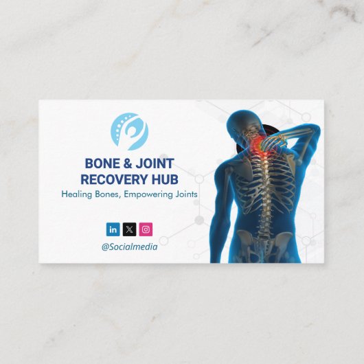 Orthopedic Recovery Business | White Barcode 名刺 (裏面)