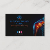 Orthopedic Rehab Business | Modern Dark  名刺 (裏面)