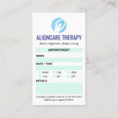 Orthopedic Rehab Clinic | Modern Appointment 名刺 (裏面)