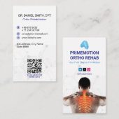 Orthopedic Rehab Clinic | Modern White 名刺 (正面/裏面)