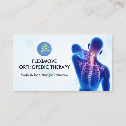 Orthopedic Therapy Clinic | Modern White 名刺 (裏面)