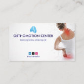 Orthopedic Therapy | Minimalist White 名刺 (裏面)