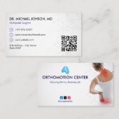 Orthopedic Therapy | Minimalist White 名刺 (正面/裏面)