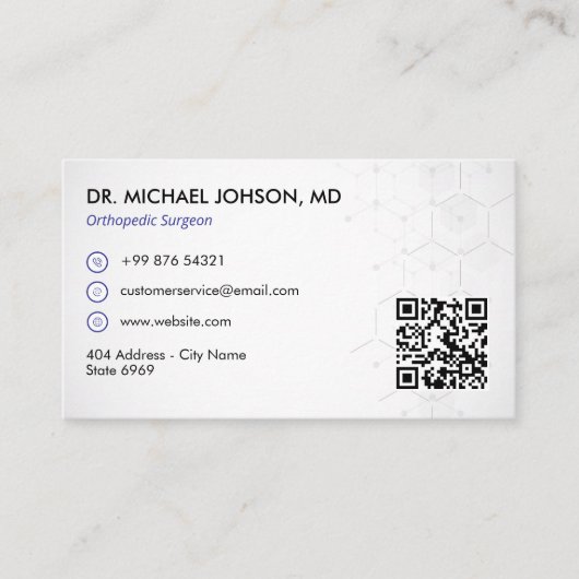 Orthopedic Therapy | Minimalist White 名刺 (正面)