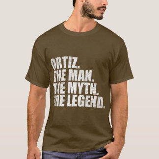 OrtizOrtizファミリー名Ortiz姓Ortiz Surna Tシャツ