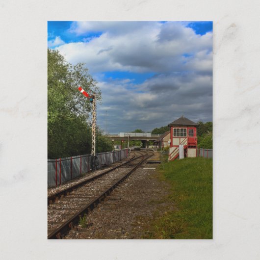Orton Mere Station and Signal box ポストカード (正面)