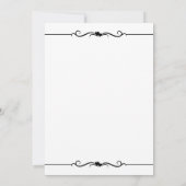 ORVブラック&ホワイトGPオフロード結婚4X4 招待状 (裏面)