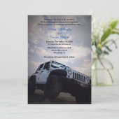 ORV GP オフロード 4X4 ウェディング・シャワーパーティー 招待状 (スタンド正面)