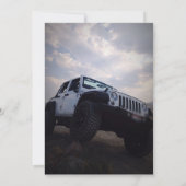 ORV GP オフロード 4X4 ウェディング・シャワーパーティー 招待状 (裏面)