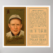 Orval Overall Cubs Baseball 1911 ポスター (正面)