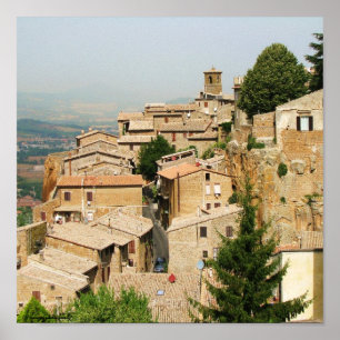 Orvietoのイタリアの写真撮影ポスター ポスター