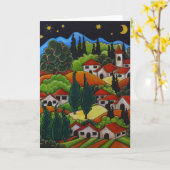 Orvietoグリーティングカード カード (黄色い花)