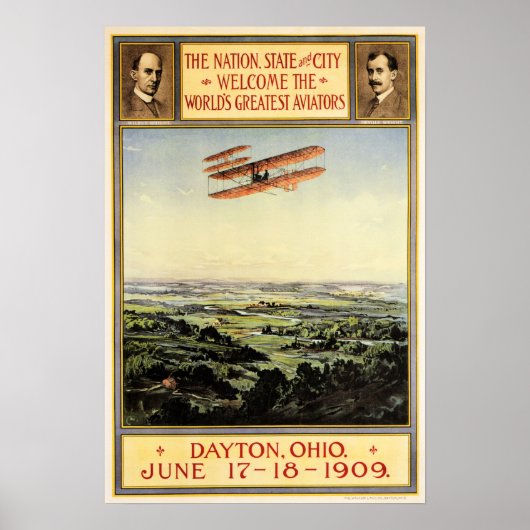 Orville & Wilbur Wright Brothers Greatest Aviators ポスター (正面)