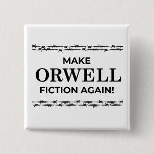 Orwellのフィクションをボタンがかからせます再度 缶バッジ